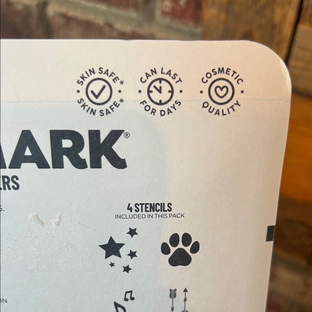 BIC BodyMark Temporary Tattoo Markers (8) with 4 stencils - Color Collection - Picture 5 of 5